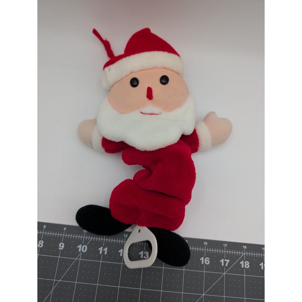 Kids II Santa Claus Plush Crib Pull Plays Jingle Bells Musical Baby Stuffed Toy